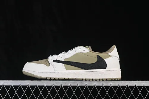 All categories Air Jordan Jordan series basketball shoes Air Jordan 1 Low ZG version Travis Scott x Air Jordan 1 Low OG AJ1 Joe 1 undercut low top full head layer FZ3124-200
